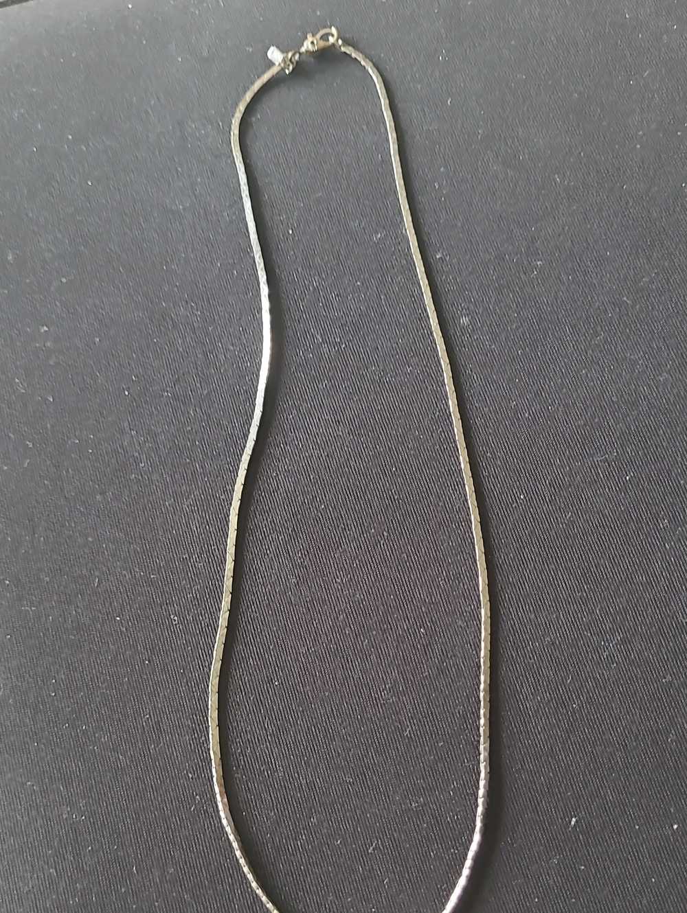 Monet Silver-Tone Snake Chain Necklace
